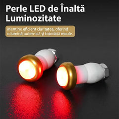 🔥Comanzi o pereche și primești în total 2 perechi (4 lumini)!🚴‍♂️ Luminează-ți Ghidonul, Asigură-ți Viața! Lumini LED Premium pentru Capete de Ghidon – Vizibilitate 360° la Fiecare Viraj! 🚨✨