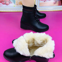 👢【35-41】Cizme de iarnă cu căptușeală din fleece și talpă moale