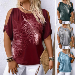 💖 Tricou Modern și Elegant cu Umerii Descoperiți