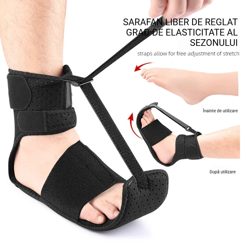 🛍️ Corecție și Suport! Orteză Nocturnă Reglabilă pentru Picior Drop și Fascită Plantară | Unisex