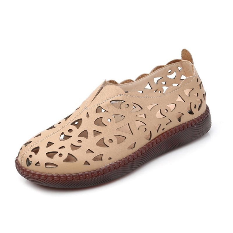 【35-42】Pantofi de damă retro retro respirabili cu vârf rotund