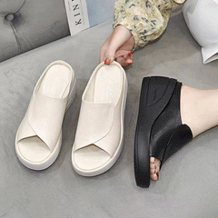 👡【Toc 5,5 cm】Sandale Damă cu Talpă Moale și Platformă
