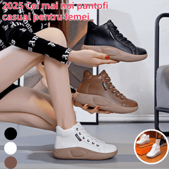 🔥【35-43】Pantofi retro rocking cu talpă groasă din piele de vacă în stil nou, pantofi casual versatili la modă