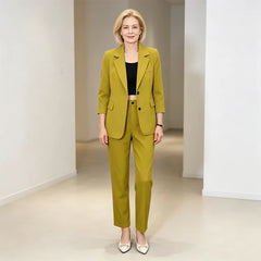 【Jachetă + pantaloni】set casual elegant și modern cu stil rafinat