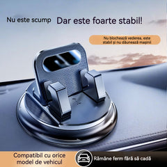 Suport Rotativ pentru Telefon – Montare Sigură pe Bord, Cauciuc cu Aderență Ridicată 🧭🔄 【Calitate Garantată】