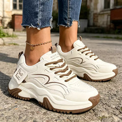 Pantofi Sport "Dad Shoes" cu Platformă: Stil ins, Înălțare 4cm, Talpă Ondulată Retro, Mărimi 35-40