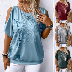 💖 Tricou Modern și Elegant cu Umerii Descoperiți