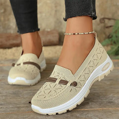 ☁️【Senzație de mers ca pe nori】pantofi casual din material tricotat Flyknit cu talpă moale pentru mers confortabil