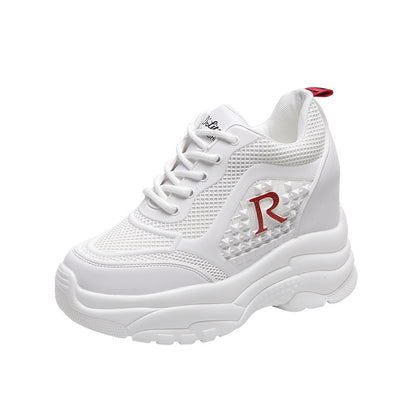 🎉【Μεγάλες πωλήσεις】Παπούτσια Casual με Κρυφό Τακούνι, Μαλακή Σόλα & Εύκολα στο Συνδυασμό