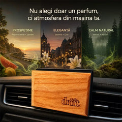 🚘🌬️Odorizant auto din lemn natural pentru gurile de ventilație – parfum elegant și de lungă durată