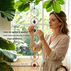 🔮Clopoțel de Vânt Decorativ cu Cristale——Adu armonie și energie pozitivă în casa ta!