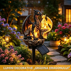 🐉Lampă Solară pentru Grădină Dragon Legacy – Ediția Golden Ember