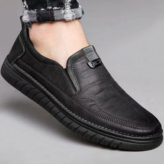 👞【Stil nou de toamnă/iarnă】 Pantofi bărbătești din piele cu talpă moale și antiderapantă, din piele naturală