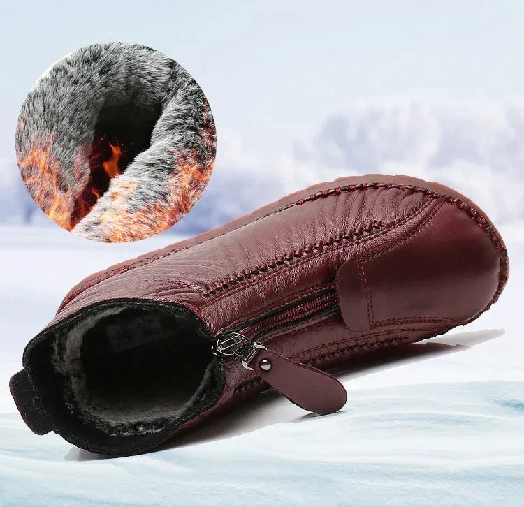 🔥Περιορισμένη προσφορά: Έκπτωση 50%🔥【35-41】Ιταλικές χειροποίητες γυναικείες αντιολισθητικές γνήσιες δερμάτινες μπότες αστραγάλου