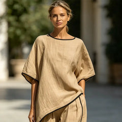 Set Casual de Vară din 2 Piese: Material Ultra-Respirabil, Croială Lejeră Anti-Transpirație, Mărimi S-5XL