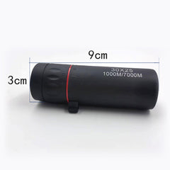 Telescop Monocular Portabil pentru Exterior - 30×25 de Înaltă Definiție cu Adaptor pentru Smartphone pentru Aventuri