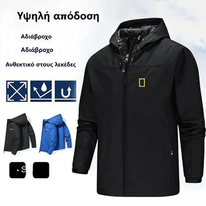 🔥Άνετο και ζεστό μπουφάν με κουκούλα και εξαιρετική προστασία από τον άνεμο· όσο περισσότερο το φοράτε, τόσο πιο ζεστό γίνεται