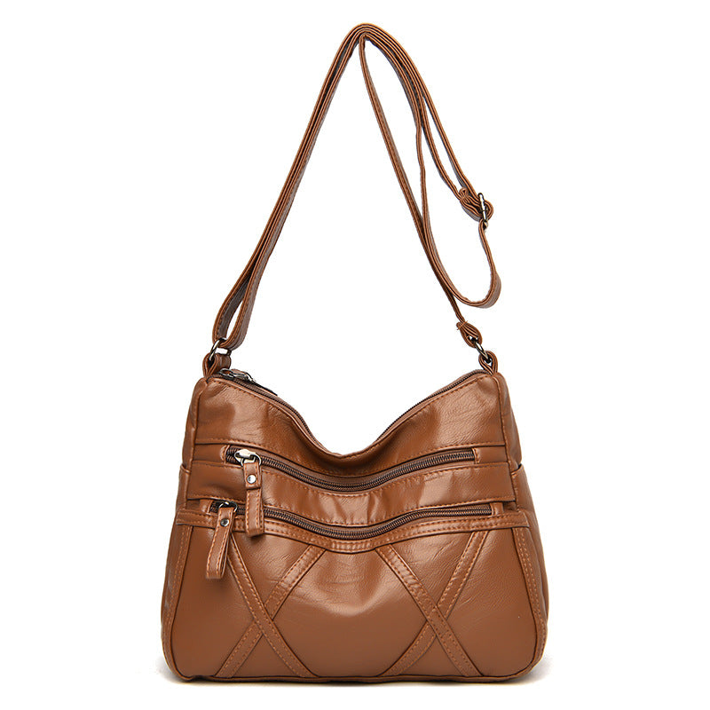 👜【Top 3 în clasamentul recenziilor】Geantă de umăr din piele naturală de înaltă calitate, cu capacitate mare