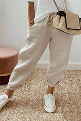 💕Reducere Produs Nou – În curând Revenim la Prețul Inițial💕Pantaloni Casual Damă Bumbac-In
