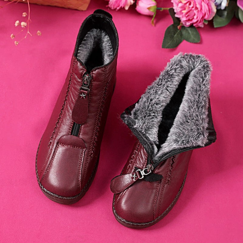 🔥Περιορισμένη προσφορά: Έκπτωση 50%🔥【35-41】Ιταλικές χειροποίητες γυναικείες αντιολισθητικές γνήσιες δερμάτινες μπότες αστραγάλου