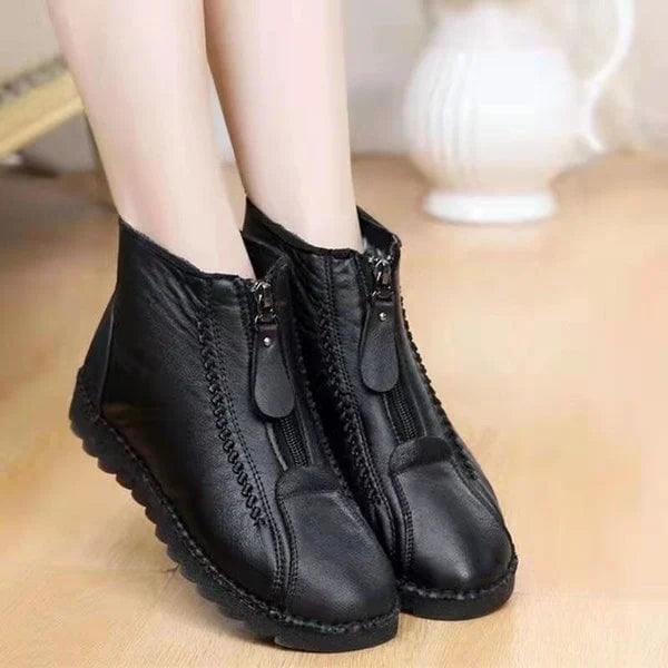 🔥Ofertă limitată: 50% reducere🔥【35-41】Botine italiene din piele naturală, lucrate manual, antiderapante, pentru femei