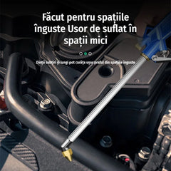 Pistol de Spălat Motor și Piese Auto Pneumatic, Proiectat pentru Îndepărtarea Uleiului și Prafului, Tijă Lungă din Metal, Presiune Puternică