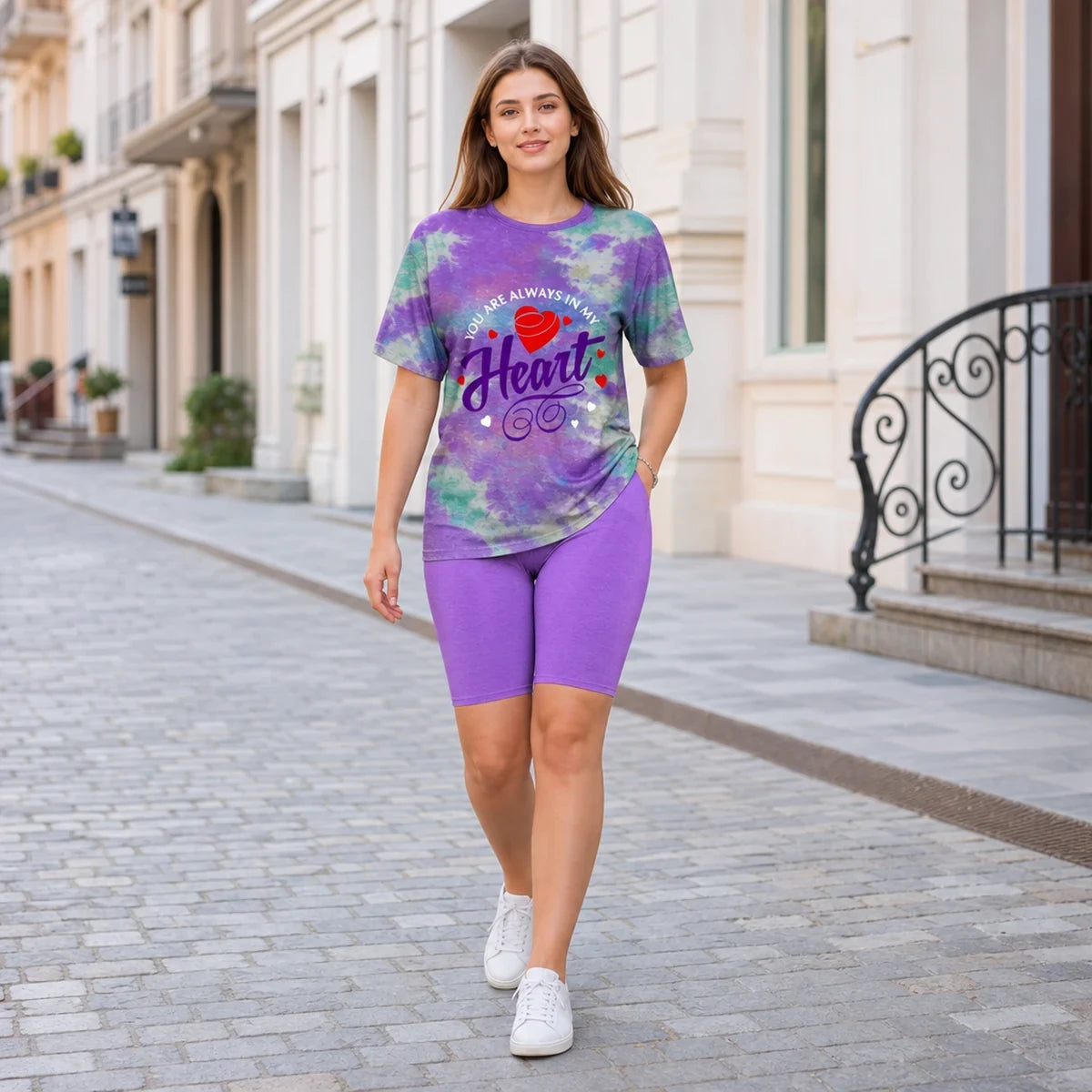 Colecția de Vară 2026! 🌟 Compleu Lejer cu Imprimeu 3D (Tricou și Pantaloni Scurți) 🩳 Material Moale și Elastic, 6 Culori (Mărimi S-5XL) – Confort și Stil Fără Limite! ✨