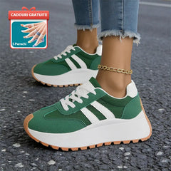 CADOU: 5 Perechi de Șosete la Orice Comandă! Pantofi Sport cu Platformă – Stil și Confort Maxim!