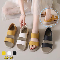 👡【35-43】 sandale retro de vară cu un singur picior din piele moale, cu talpă moale