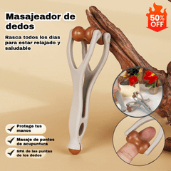 🎁【Compre 1 e leve 2】🌿 Massageador de dedo em madeira maciça: o rolo de madeira natural ajuda a estimular os pontos das articulações e aliviar a fadiga das mãos. 🌿