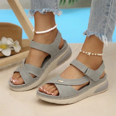 👡 Sandale Sport de Vară cu Platformă Ușoară – Prindere cu Arici, Talpă Moale Amortizantă și Confort Plus Size! 👟✨