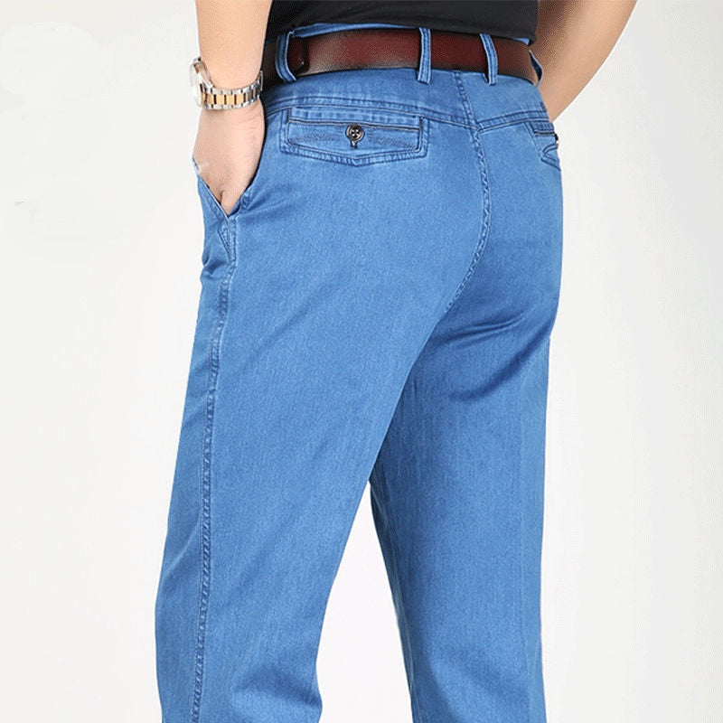 [50% Reducere] Blugi cu croi drept, 100% bumbac, cu elasticitate și confort sporite