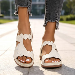👡Papuci din Piele Naturală cu Broderie în Stil Boho