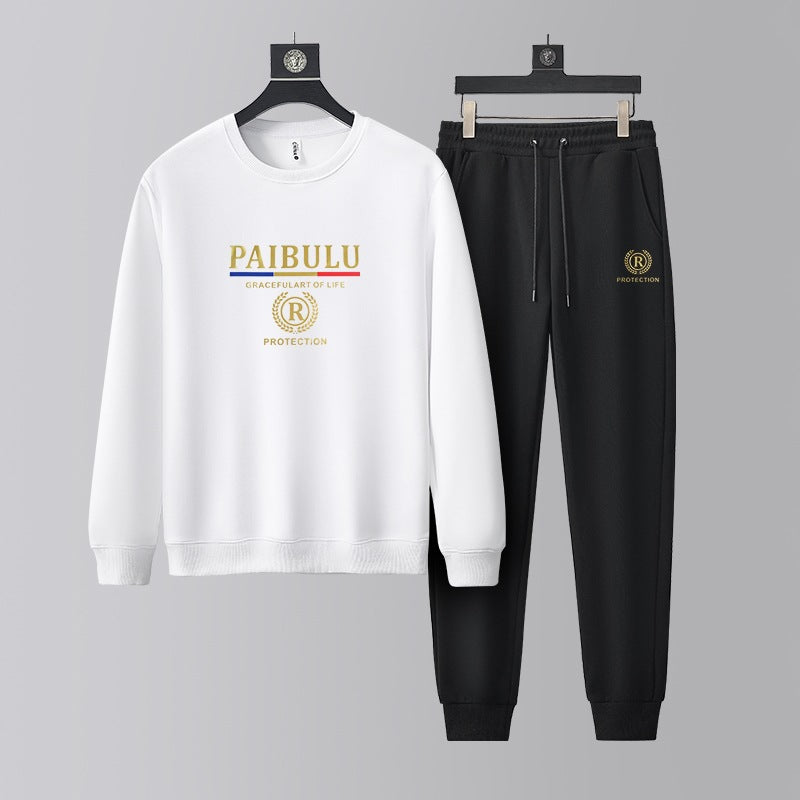 👕👖【Μπλούζα + Παντελόνι】🔥Νέα ανδρική casual αθλητική φόρμα