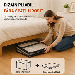 Set 3 Organizatoare Transparente pentru Cărți și Haine – Găsești totul într-o secundă, fără să mai faci dezordine!