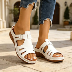 Colecția de Vară 2026 ✨ Papuci cu Platformă din Piele 👡 Confortabili și Eleganți (5cm)!