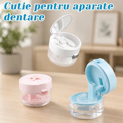 🦷🧼Cutie multifuncțională pentru curățarea și depozitarea aparatului dentar