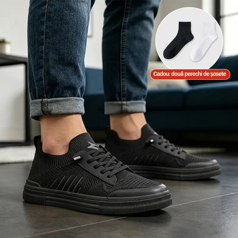 🔥🔥Pantofi Casual din Mesh: Ultra-Ușori și Relaxanți pentru Conducere, Mărimi 39-44【Două perechi de șosete din bumbac pur vor fi incluse cadou.】
