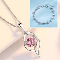 ✨✨Set de brățări din argint 925 + Colier Inima Oceanului 🌊💙