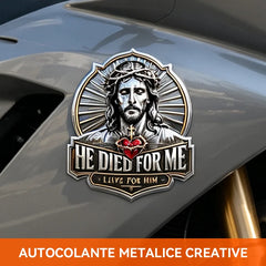 ✝️🚗【Cumpără 1 Primești 1 Gratuit】Autocolant Metalic pentru Mașină