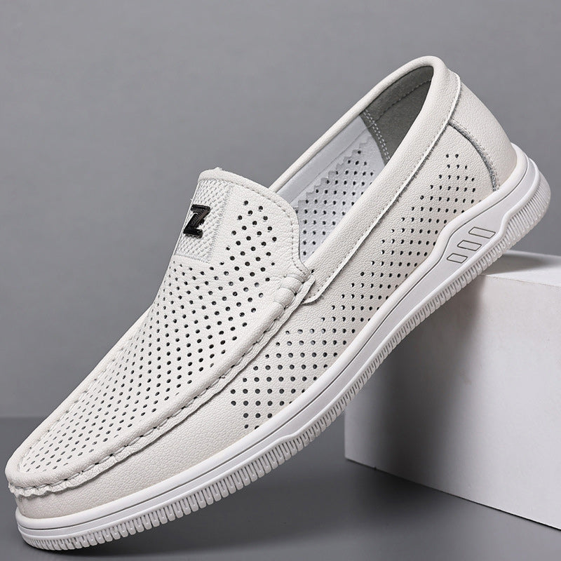 【36-43】Balerini casual perforați stil retro｜Talpă moale, confort zilnic｜Slip-on, mărimi mari
