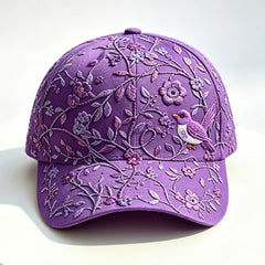 🌸👒Pălărie elegantă și la modă, cu broderie florală 3D