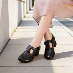 Eleganță Casual 2026 ✨ Pantofi Oxford din Piele Naturală Moale cu Toc Gros ✨ Confort Absolut (Mărimi 35-40)!