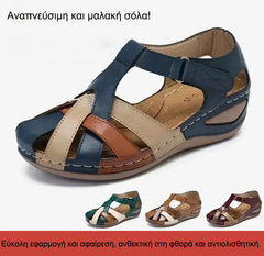 💖【Νέα άφιξη καλοκαιριού!】Μοντέρνα διάτρητα σανδάλια με μαλακή σόλα
