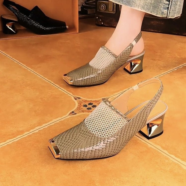 👠💯【35-40】Sandale confortabile din plasă cu aspect ajurat