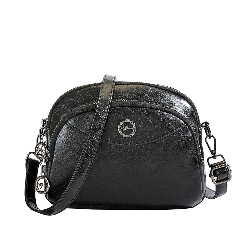 👜【Material din piele naturală premium】Geantă elegantă de umăr pentru femei