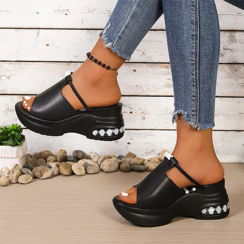 Papuci de Vară cu Platformă 7cm și Pernă de Aer: Design Elegant, Anti-derapanți, Mărimi 36-43