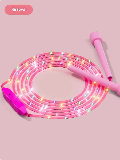 🏃🌈🌈 Coardă de sărit cu lumină LED pentru copii