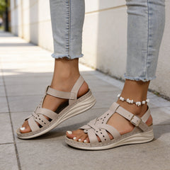 👡 Sandale Ortopedice Reglabile cu Suport de Arc Plantar – Piele Moale, Decupaje Fine, 3 Culori, Mărimi Mari 36-43! ☀️🌾