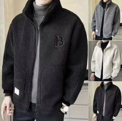 🎄🎄【L-6XL】Χειμερινό μπουφάν fleece, βαμβακερό μπουφάν, βαμβακερό παχύρρευστο μπουφάν από μαλλί αρνιού, ζεστό μπουφάν